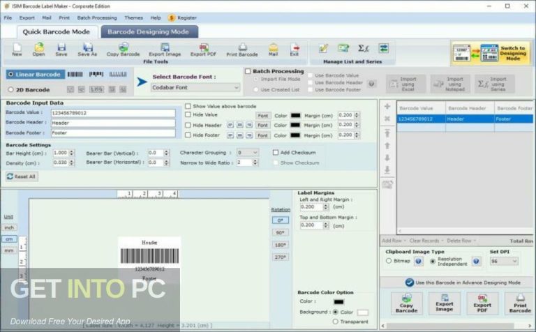 isimSoftware Barcode Label Maker Technical Setup Details